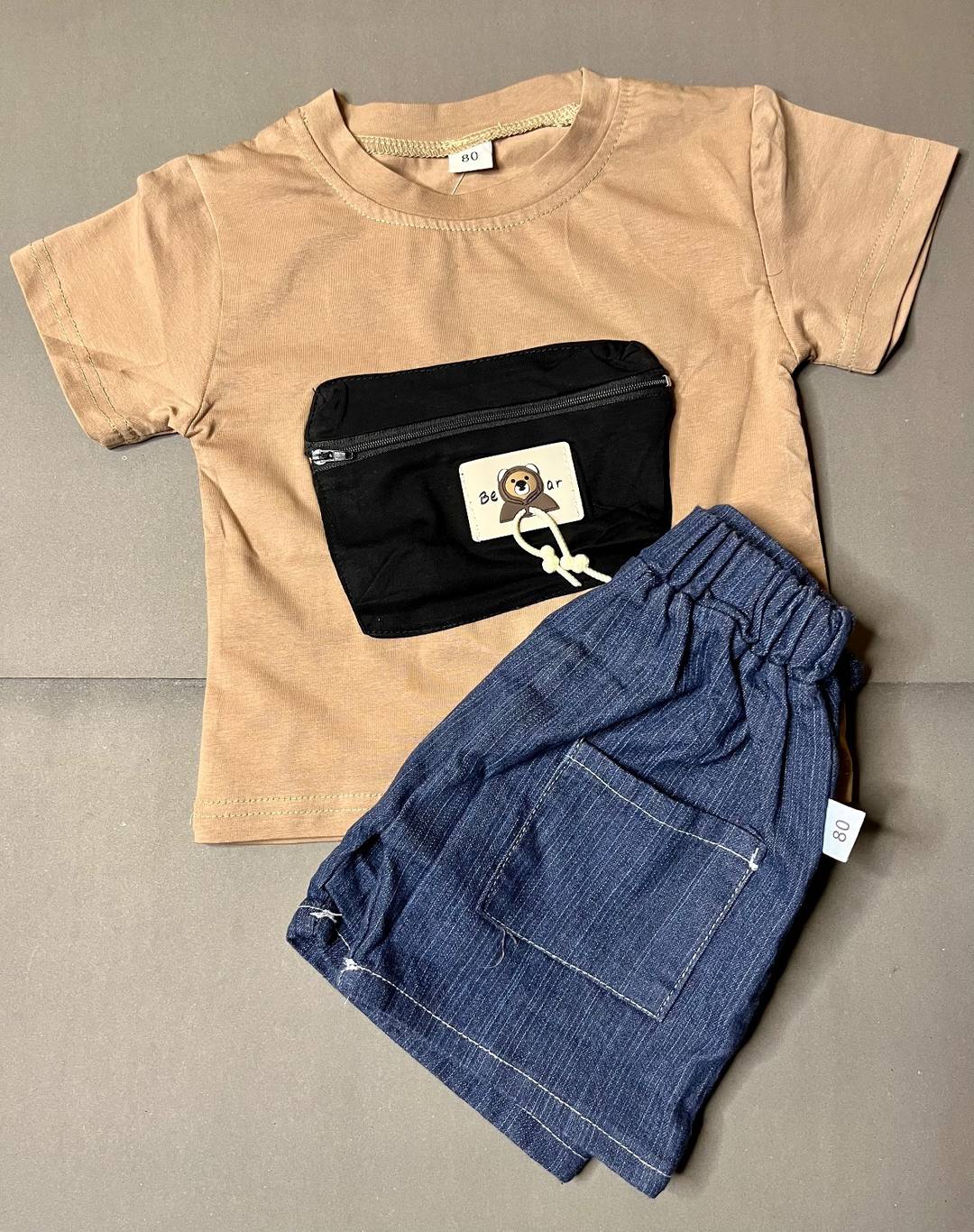 🧸 Little Bear Pocket 2-Piece Set