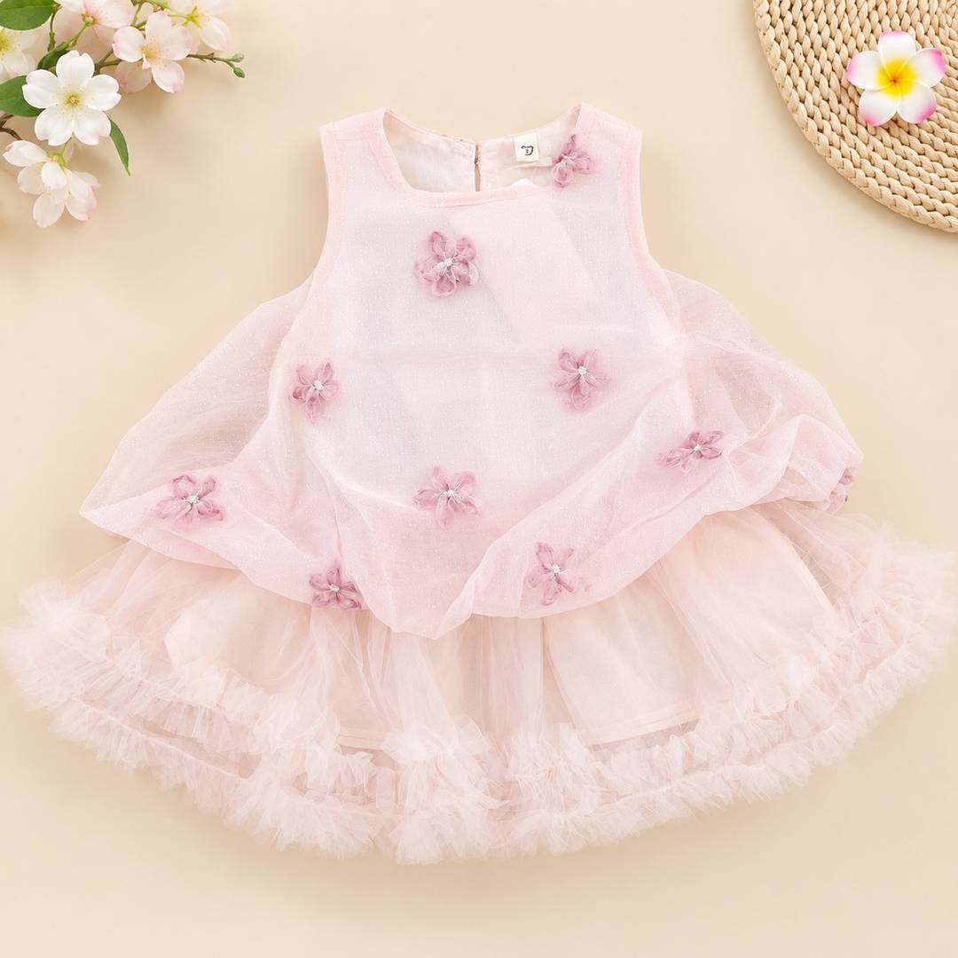 Blush Blossom Princess Frock 🌸