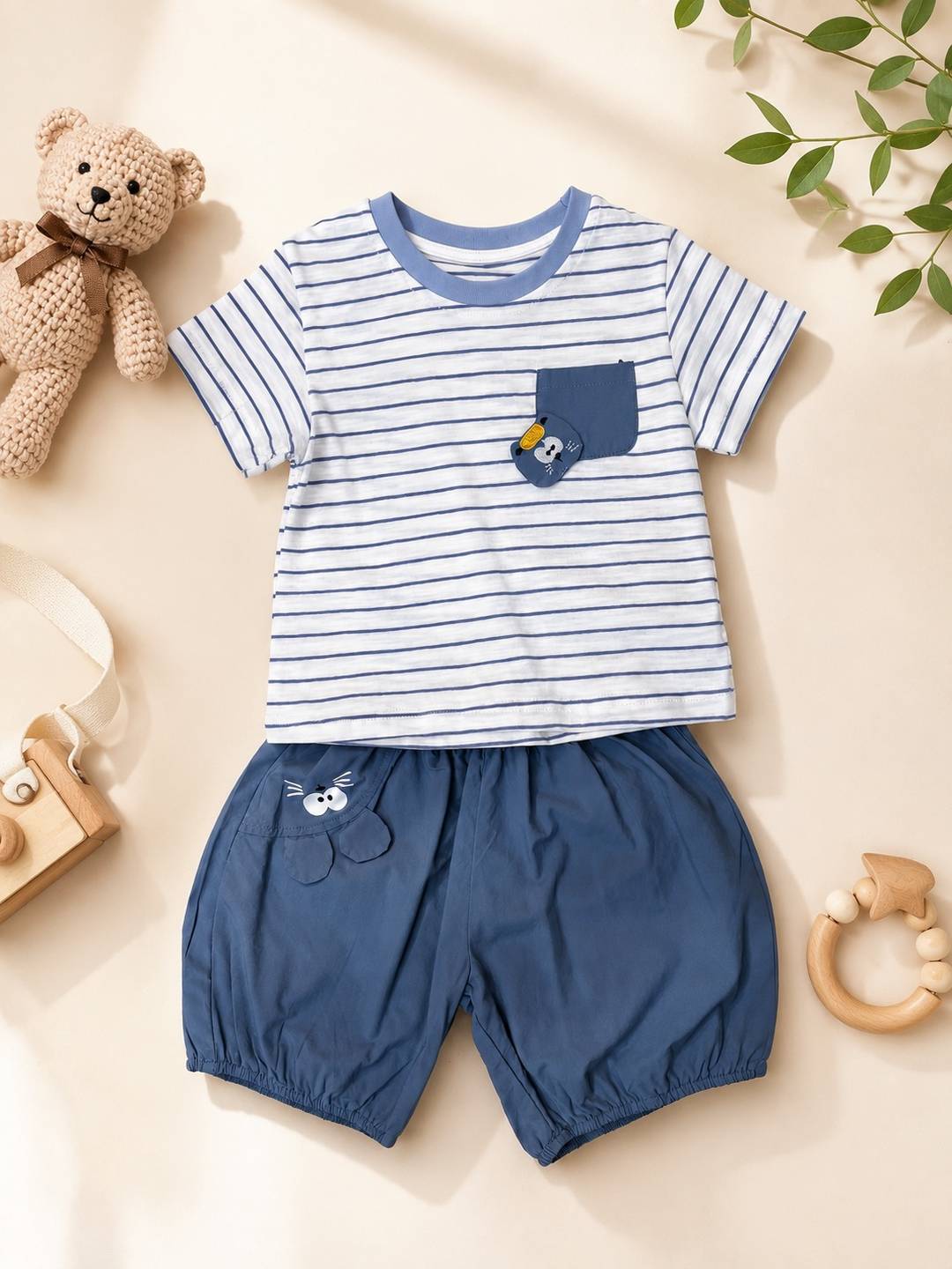 🐭 Little Mouse Stripes 2-Piece Set